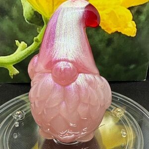 Pink Unique Resin Gnome Figurine